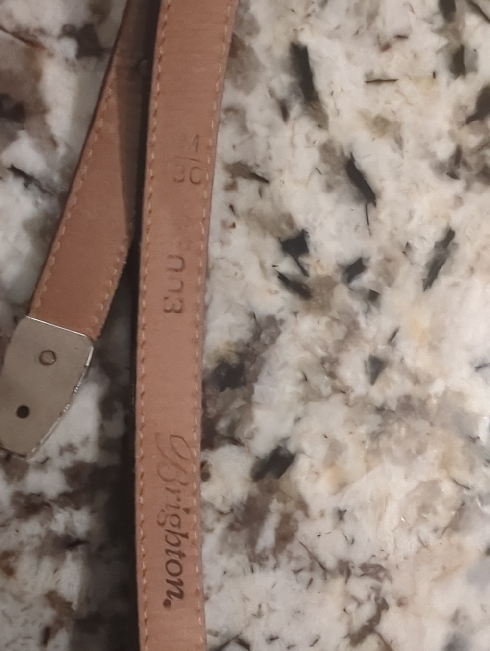 Vintage Brighton Black Leather Belt Size